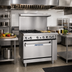 Thumbnail image #2 for Imperial Pro Series 36-Inch Gas Restaurant Range with 4 Open Burners, 12-Inch Griddle, and Convection Oven