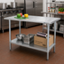 Thumbnail image #2 for Advance Tabco Special Value 48-Inch x 24-Inch Flat Top Stainless Steel Work Table with Adjustable Undershelf