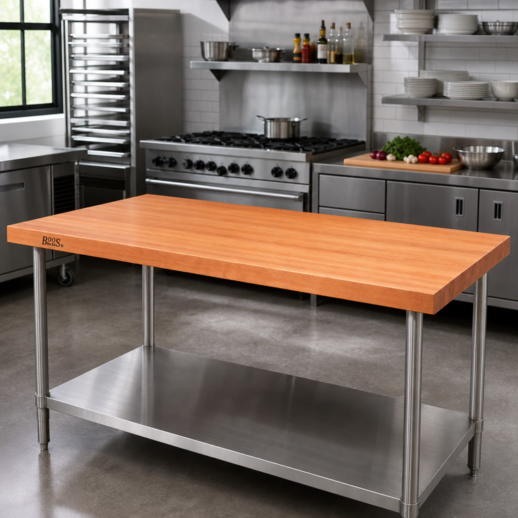 Product image #2 for Boos Block American Cherry Edge Grain Kitchen Countertop, 72 x 36 x 2-1/4 Inch, Oil Finish