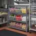 Thumbnail image #2 for Quantum Heavy-Duty Stationary Wire Shelving Unit with 4 Shelves and 9 Clear Bins, 36 x 18 x 39 Inches