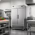 Thumbnail image #2 for KoolMore Two-Section Reach-In Freezer, 35 Cu. Ft., Bottom-Mount Self-Contained, Stainless Steel, Solid Doors