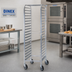 Thumbnail image #2 for Dinex Econo Side-Load Aluminum Pan Rack for 20 18 x 26-Inch Trays