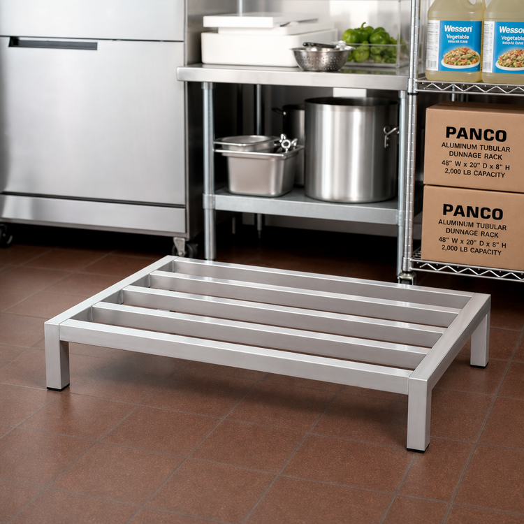 Product image #2 for Panco Aluminum Tubular Dunnage Rack, 48W x 20D x 8H, 2,000 lb Capacity