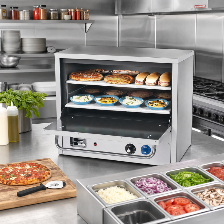 Product image #2 for Comstock-Castle PO26 Countertop Gas Pizza Oven with 2 Hearth Decks