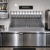 Thumbnail image #2 for Kronos 12-Faucet Wall-Mount Glycol-Cooled Draft Tower with Integrated Drip Tray and Glass Rinser