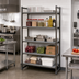 Thumbnail image #2 for Camshelving Basics Plus 5-Shelf Solid Stationary Shelving Starter Unit, 18 x 60 x 84 Inches, Brushed Graphite