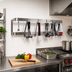 Thumbnail image #2 for Advance Tabco SW-48 Wall-Mounted Stainless Steel Double-Bar Pot Rack with 12 Hooks, 48 Inch