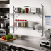 Thumbnail image #2 for Quantum WC34-CB1860C Cantilever Double Shelf Wall-Mount Wire Shelving Unit, 60