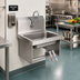 Thumbnail image #2 for John Boos Pro-Bowl Wall-Mount Stainless Steel Hand Sink with Double Knee Valves