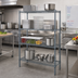 Thumbnail image #2 for Quantum 48 x 30 x 54 Inch 4-Shelf Wire Shelving Starter Kit, Gray Epoxy Antimicrobial Finish