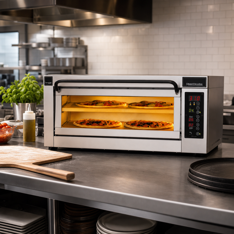 Product image #2 for PizzaMaster PM 401ED-2DW Countertop Electric Stone Hearth Pizza Oven