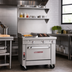 Thumbnail image #2 for Southbend Platinum 36-Inch Heavy Duty Gas Range with 24-Inch Griddle, 12-Inch Charbroiler and Convection Oven