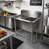 Thumbnail image #2 for John Boos Pro-Bowl 1-Compartment Sink with Left Drainboard, 52-3/16 Inch W x 29-1/2 Inch D x 44-1/16 Inch H