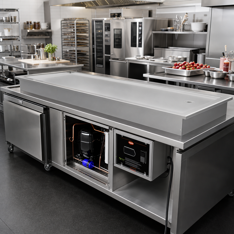 Product image #2 for Hatco R-290 Slim Drop-In Frost Top for 2 Full-Size Sheet Pans, 54-15/16 Inch Wide