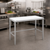 Thumbnail image #2 for Channel Manufacturing CT360 Poly Top Work Table, 60 x 30 x 34 Inches, Stainless Steel Base