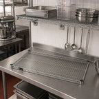 Thumbnail image #2 for Quantum 1430S Wire Shelf, 30"W x 14"D, 304 Stainless Steel, 600-800 lb. Capacity