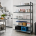 Thumbnail image #2 for Cambro Camshelving® Basics Plus 5-Tier Solid Add-On Polymer Shelving Unit, 21 x 48 x 84 Inches