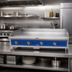 Thumbnail image #2 for 48-Inch Gas Countertop Griddle with 1-Inch Polished Plate, 120,000 BTU