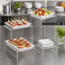 Thumbnail image #2 for American Metalcraft Clear Acrylic Square Buffet Riser Set, 4-Piece