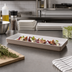 Thumbnail image #2 for American Metalcraft Unity Collection Rectangular Melamine Serving Platter, 10 x 4-3/4 Inches, Mocha