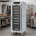 Thumbnail image #2 for Metro C5 8 Series Mobile Full-Height Controlled Temperature Heated Holding Cabinet with Tempered Double-Pane Glass Doors and Universal Wire Slides
