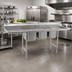 Thumbnail image #2 for Eagle Group Freestanding Three-Compartment Stainless Steel Sink with Double Drainboards, 24 x 24 x 13-1/2 Inch Bowls