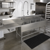 Thumbnail image #2 for John Boos Pro-Bowl 4-Compartment Sink with Left Drainboard, 20-Inch x 20-Inch x 12-Inch Bowls, 14-Gauge Stainless Steel