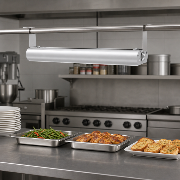 Product image #2 for Vollrath 24 Inch Low Profile Unlighted Strip Heat Lamp with Aluminum Housing, 208V
