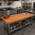 Thumbnail image #2 for Boos Block 84-Inch x 25-Inch Blended Edge Grain American Cherry Kitchen Countertop with Varnique Finish