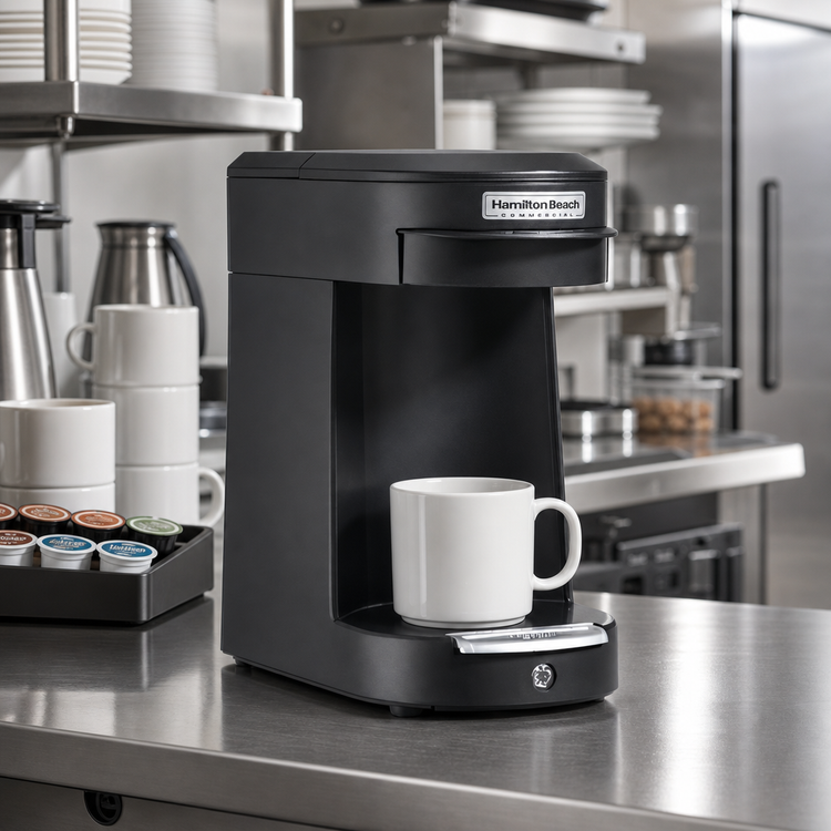 Product image #2 for Hamilton Beach Commercial HDC200B Front-Loading Single-Cup Pod Coffee Maker