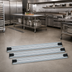 Thumbnail image #2 for Quantum Double Unit Floor Track Assembly Kit with 3 8-Foot V-Groove Aluminum Tracks