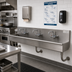 Thumbnail image #2 for Advance Tabco 3-Station ADA Wall Mounted Multiwash Hand Sink, 72-Inch, 304 Stainless Steel