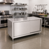 Thumbnail image #2 for John Boos 60-Inch W x 36-Inch D Stainless Steel Enclosed Work Table with Sliding Doors