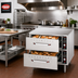 Thumbnail image #2 for Hatco HDW-2 Freestanding Two-Drawer Standard Width Stainless Steel Drawer Warmer