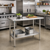 Thumbnail image #2 for Eagle Group Deluxe Series Stainless Steel Work Table with Adjustable Undershelf, 72W x 24D