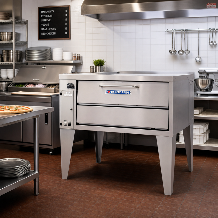 Product image #2 for Bakers Pride Super Deck Series Gas Pizza Deck Oven, 54-Inch x 34-1/2-Inch Ceramic Bake Deck, Single Deck