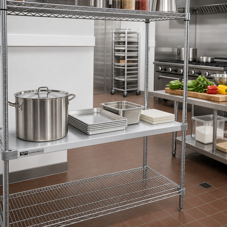 Product image #2 for Metro Super Erecta 54-Inch x 24-Inch Solid Galvanized Steel Shelf
