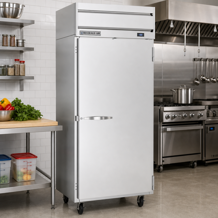 Product image #2 for Beverage Air Horizon Series HF1WHC-1S 30.76 Cu. Ft. One-Section Reach-In Freezer with Solid Door