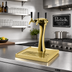 Thumbnail image #2 for Perlick Panther 3-Faucet Countertop Glycol-Cooled Draft Beer Tower with Gold-Plated Finish