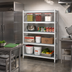 Thumbnail image #2 for Fermostock 4-Tier Stationary Starter Polymer Shelving Unit, 59
