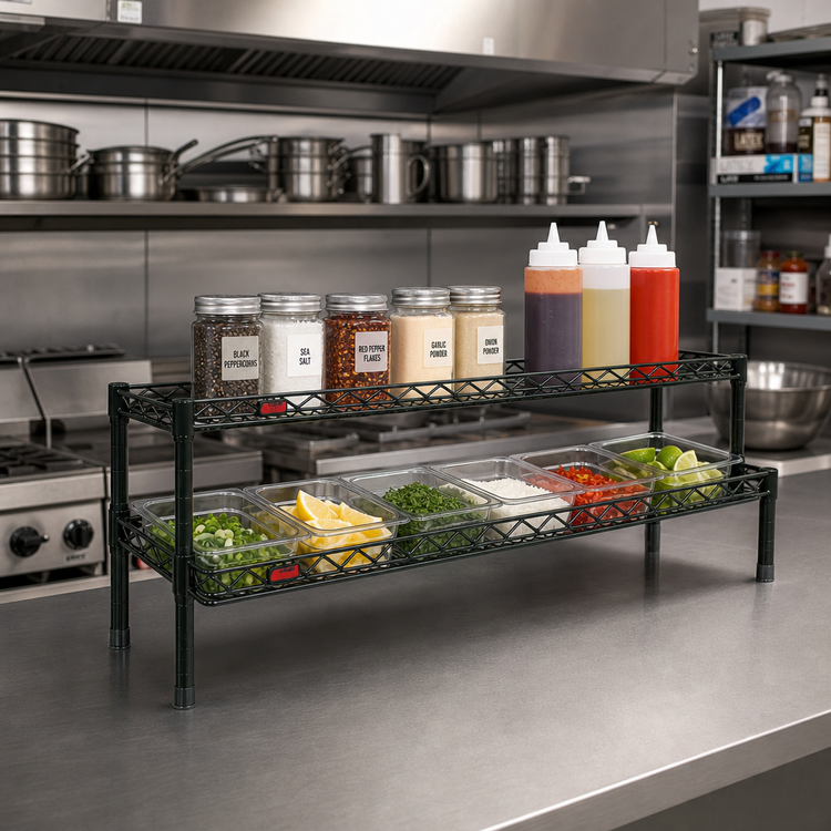 Product image #2 for QuadTruss 2-Tier Front Case Merchandise Cantilevered Shelving Unit, 48 x 14 x 14 Inches