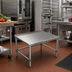 Thumbnail image #2 for John Boos 18 Inch x 24 Inch Stainless Steel Equipment Stand, 24 Inch High, with 1-1/2 Inch Up-Turn