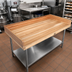 Thumbnail image #2 for BK Resources 72 Inch x 36 Inch Hard Maple Bakers' Table Replacement Top with 4 Inch Coved Risers