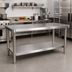 Thumbnail image #2 for John Boos 48-Inch x 24-Inch Stainless Steel Work Table Undershelf