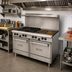 Thumbnail image #2 for US Range U-Series 48-Inch Gas Restaurant Range with 2 Open Burners, 36-Inch Griddle, and 2 Space-Saver Ovens