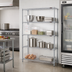 Thumbnail image #2 for EAGLEbrite 4-Tier Starter Wire Shelving Unit, 30 x 18 x 74 Inches, Zinc Finish