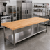 Thumbnail image #2 for John Boos 144-Inch x 36-Inch Edge Grain Laminated Northern Hard Rock Maple Bakers' Table Top, 1-3/4-Inch Thick, Penetrating Oil Finish