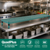Thumbnail image #2 for QuadPlus 72-Inch x 18-Inch Vented Green Polymer Shelf Mat with Wire Frame