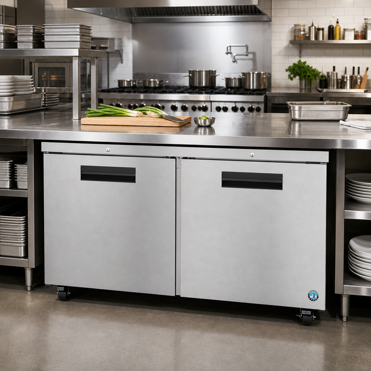 Product image #2 for Hoshizaki Steelheart 60-Inch Two-Section Undercounter Freezer with Cylinder Lock