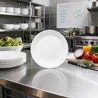 Thumbnail image #2 for Corelle Essentials Round Vitrelle Glass Salad Plate, 8-1/2 Inch, White